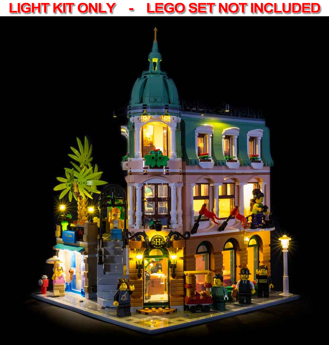 Light My Bricks - LIGHT KIT for LEGO® Boutique Hotel 10297