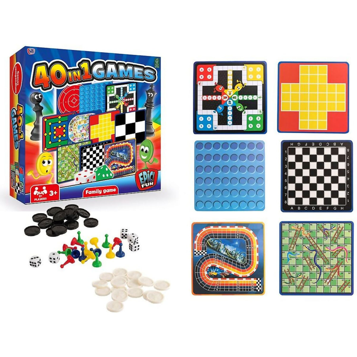 HTI Toys - Games 40-in-1 Family Games