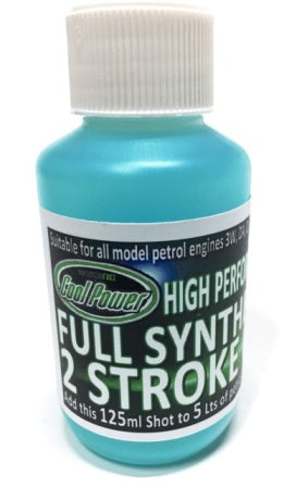COOL POWER ONE SHOT 125ML SYNTHETIC OIL 4LT MIX 1:32 GAS FUEL