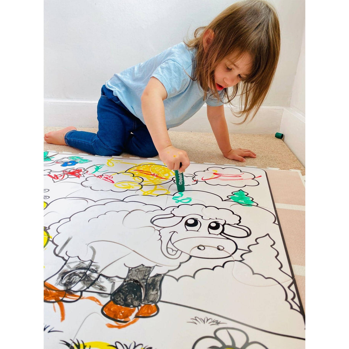 Little Brian - Paint-a-puzzle - Fun At The Farm Giant 12 Piece Set