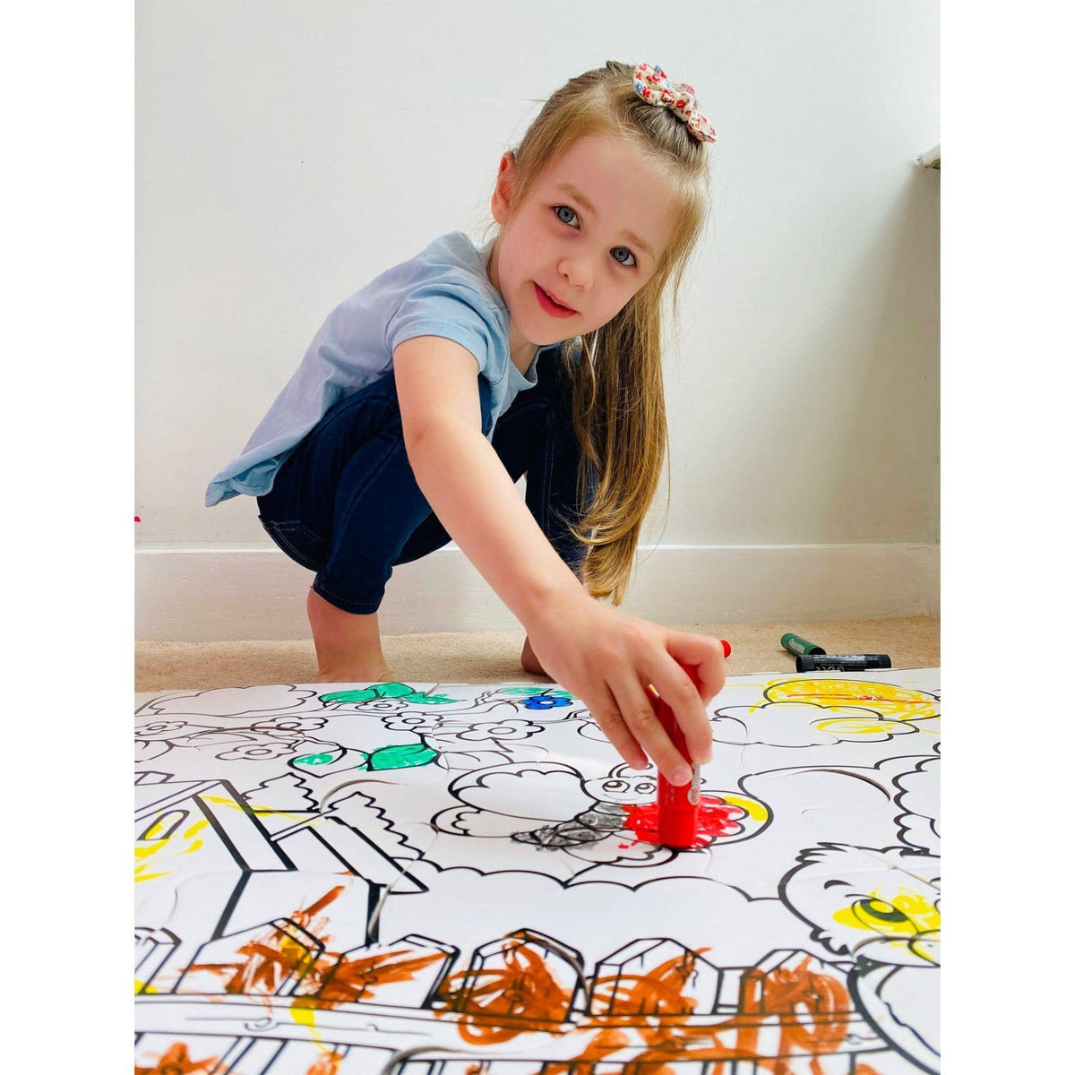Little Brian - Paint-a-puzzle - Fun At The Farm Giant 12 Piece Set
