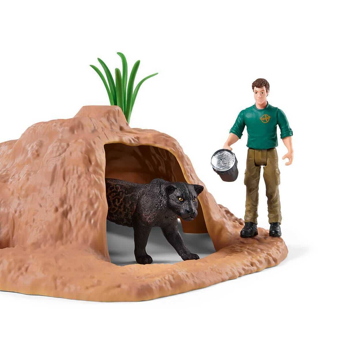 Schleich - National Geographic Kids - Ranger Adventure Station Playset - Wild Life Figurine