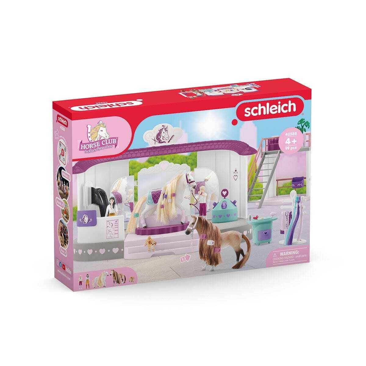 Schleich - Horse Beauty Salon - Horse Club Sofia s Beauties Animal Figurine Playset