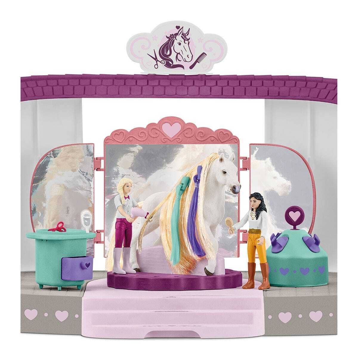 Schleich - Horse Beauty Salon - Horse Club Sofia s Beauties Animal Figurine Playset