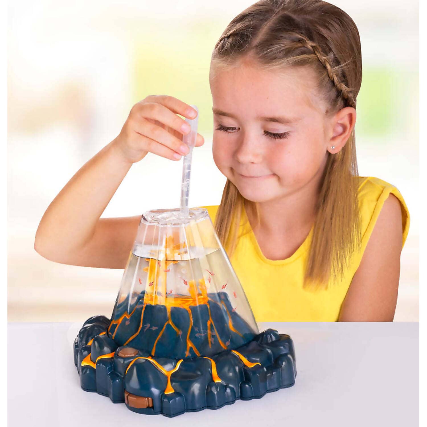 Aqua Dragons - Red Aqua Dragons - Volcano Tank With Flickering Lava Led Light Up Base