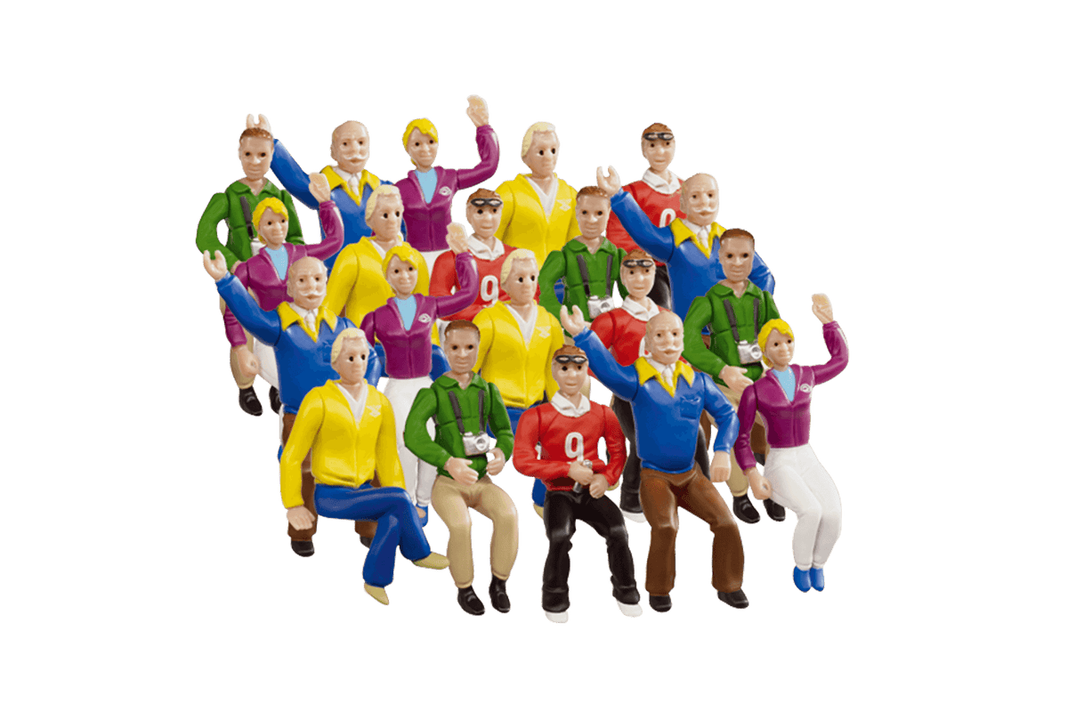 CARRERA - ACCESSORIES - SET OF FIGURES FOR THE GRANDSTAND BUILDING - SUITS DIGITAL 1:24 1:32 AND EVOLUTION MODEL NO.20021129