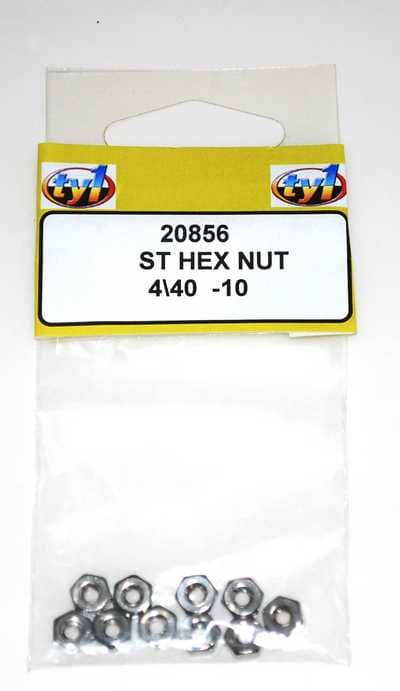 TY1 - ST HEX NUT 4/40 - 10