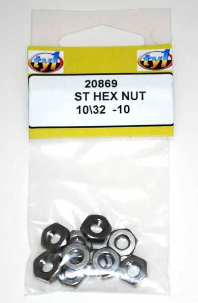 TY1 - ST HEX NUT 10/32 - 10