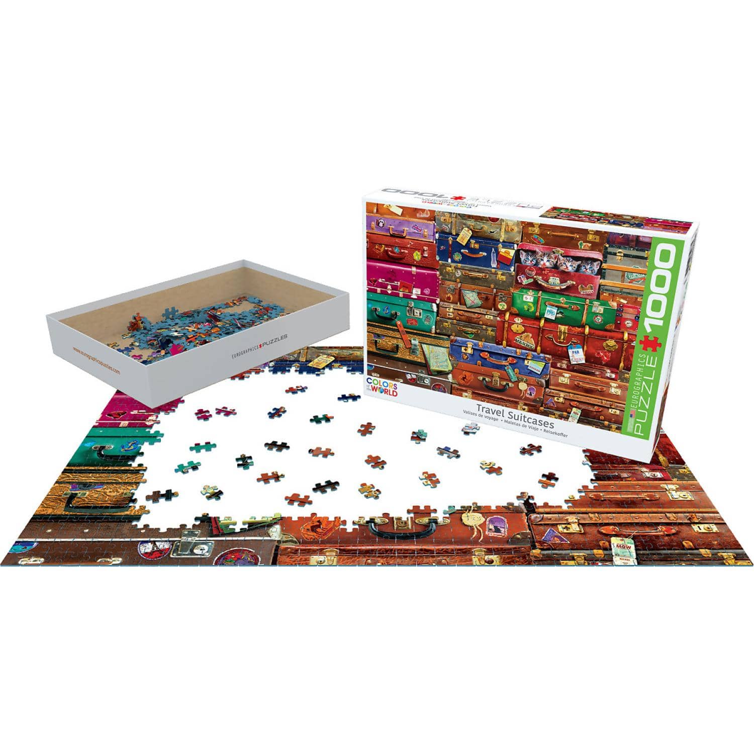 EuroGraphics - Travel Suitcases - Jigsaw Puzzle 1000 Pieces