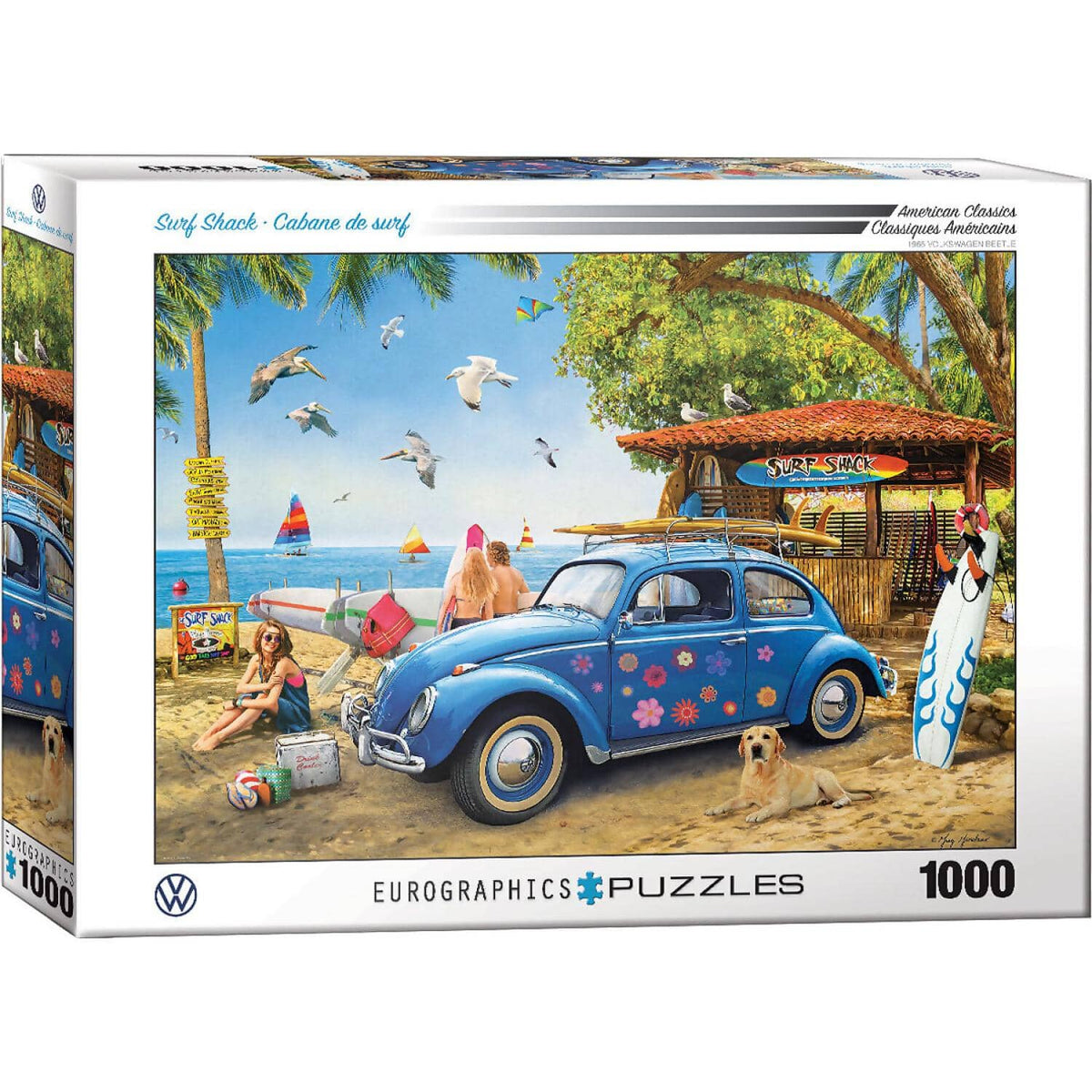 EuroGraphics - Vw Beetle Surf Shack - Jigsaw Puzzle 1000 Pieces