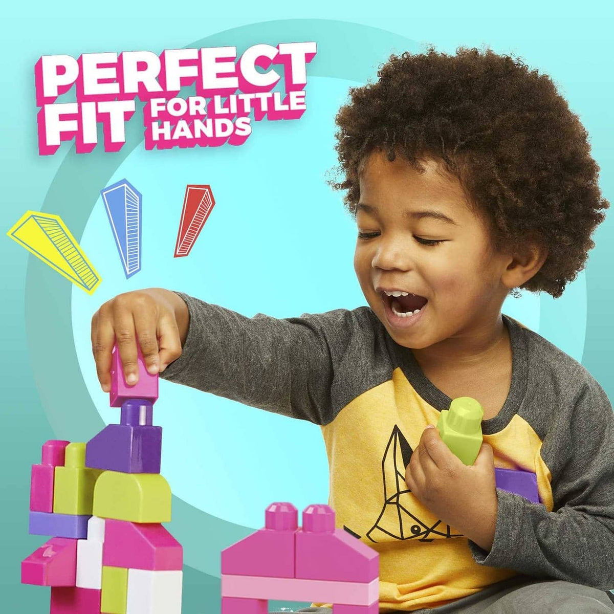 MEGA BLOKS - First Builders Big Building Bag (pink) - Fisher-Price