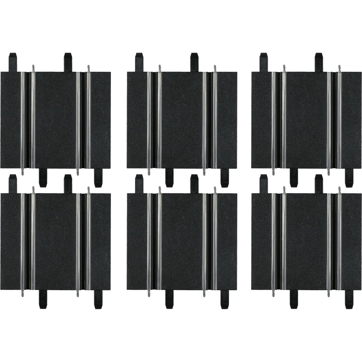CARRERA - GO 1:43 - STRAIGHTS 100 MM (3)+ 114 MM (3) - SLOT CAR TRACK ACCESSORIES