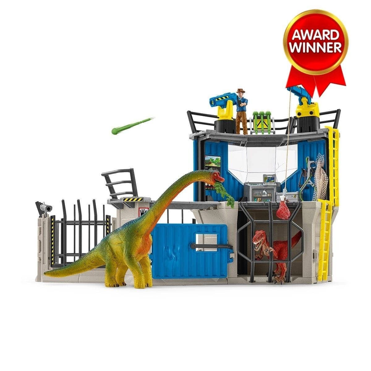 Schleich - Large Dino Research Station Dinosaur Figurine Animal Playset