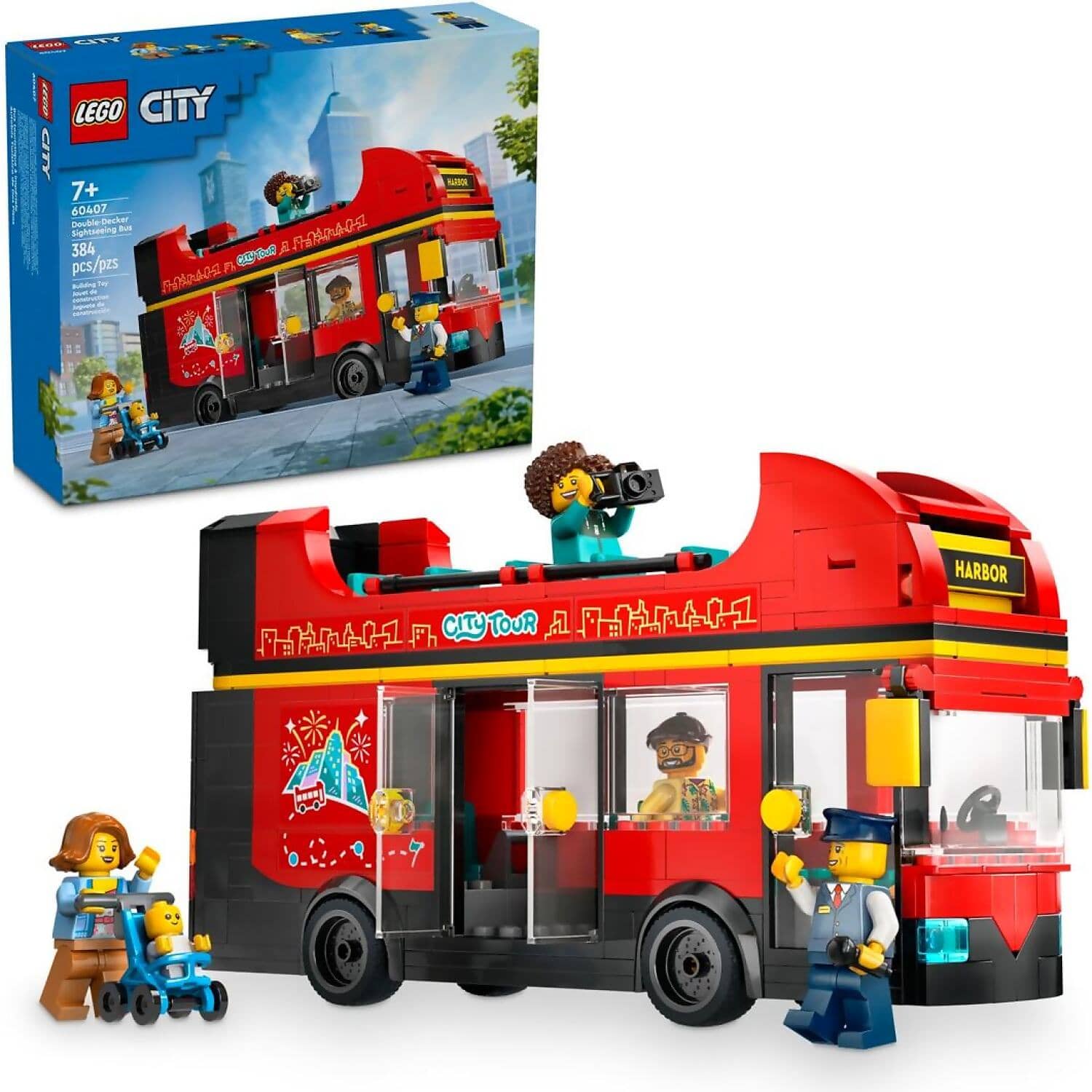 LEGO® 60407 Red Double-Decker Sightseeing Bus - City