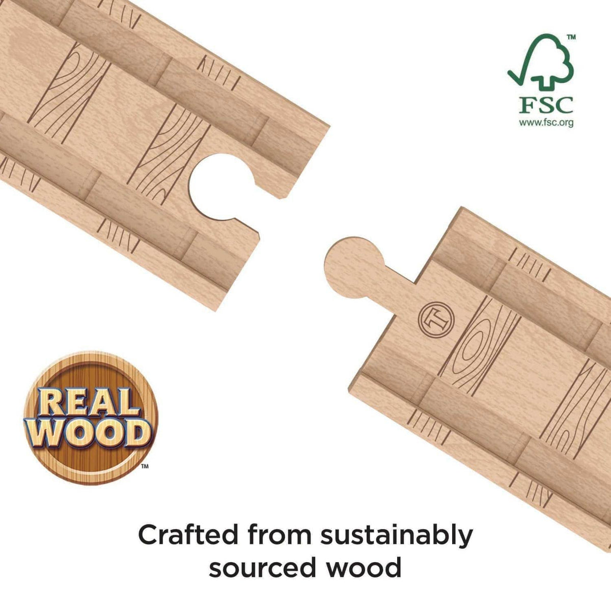 Thomas & Friends - Wooden Railway Expansion Clackety Track Pack Train Track Pack