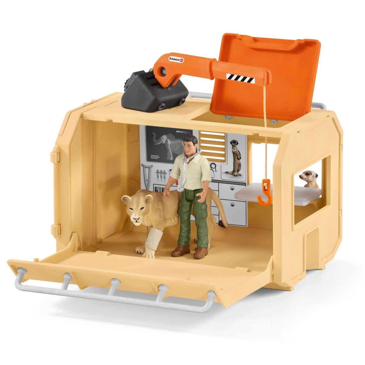 Schleich - Animal Rescue Large Truck Wildlife Animal Figurine Playset Animal Playset