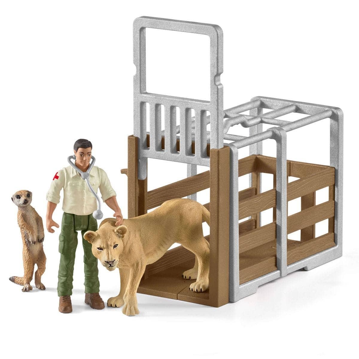Schleich - Animal Rescue Large Truck Wildlife Animal Figurine Playset Animal Playset