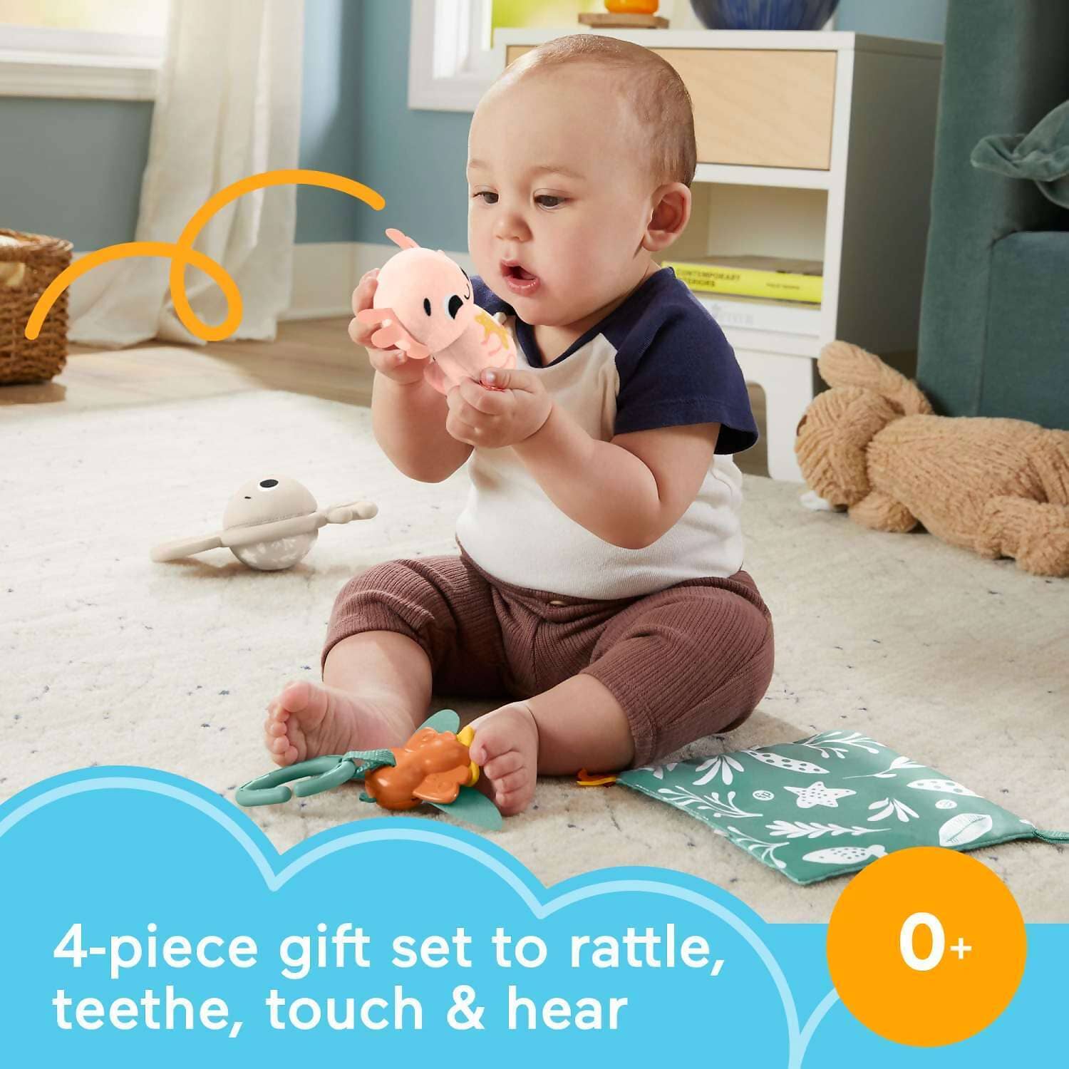 Fisher-Price - So Many Senses Gift Set 4 Baby Sensory Toys