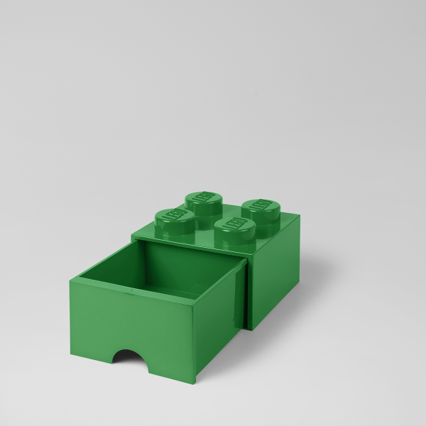 LEGO® Storage Brick Drawer 4 (1 Drawer) Dark Green 4005 - Room Copenhagen