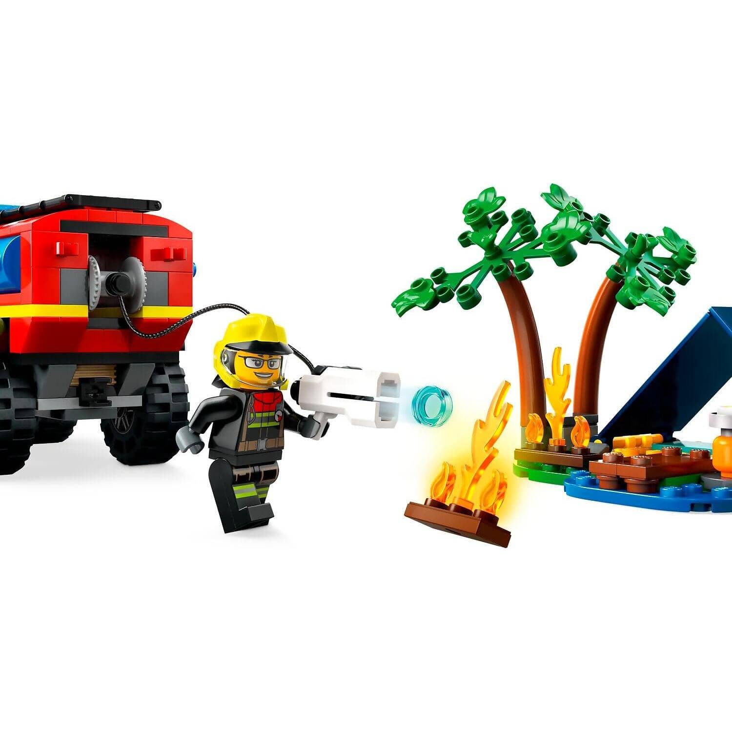 LEGO® 60412 4x4 Fire Truck with Rescue Boat - City