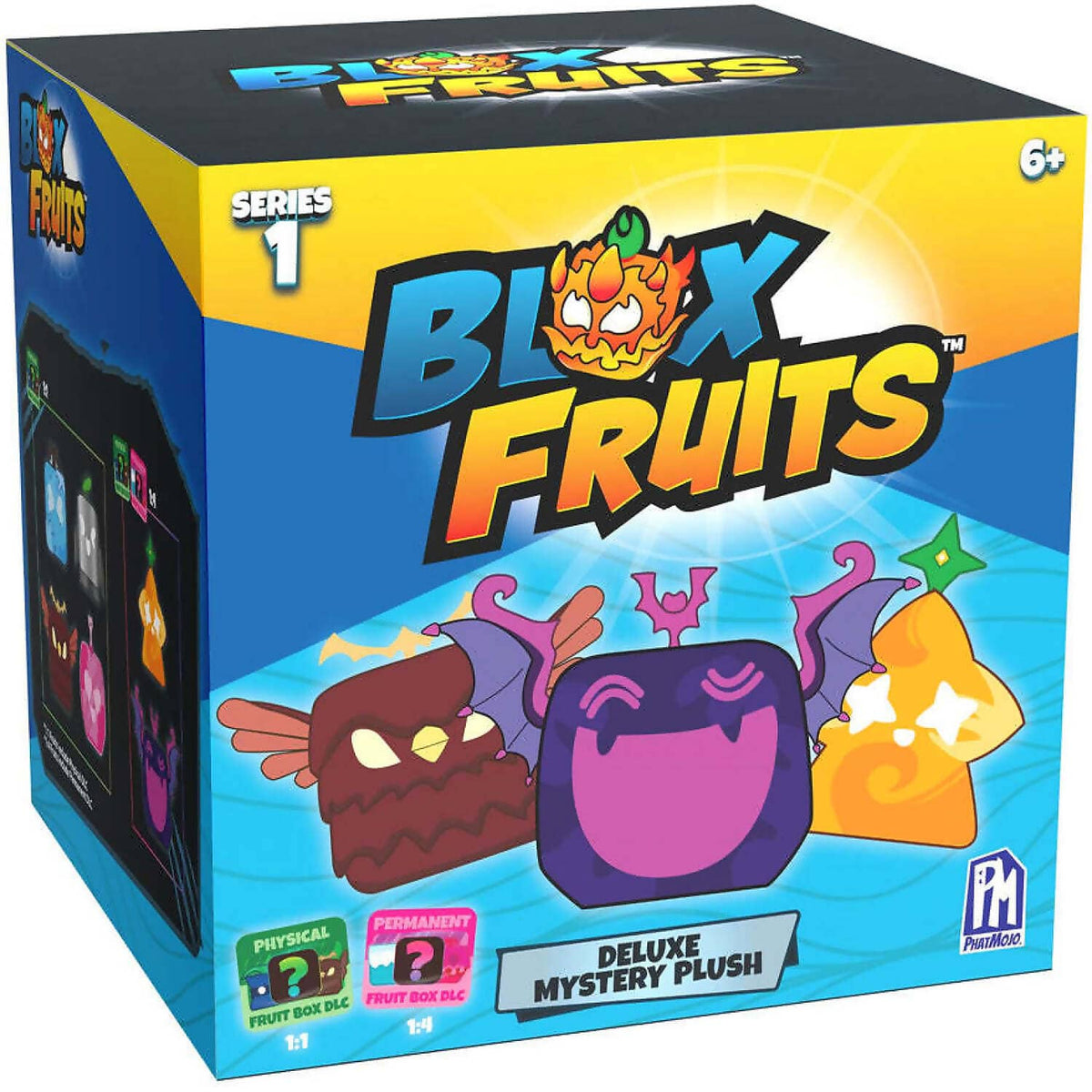 Blox Fruits - 8-inch Collectible Plush Asst With Dlc Code Blind Box Series 1 Mystery Plush - Phatmojo