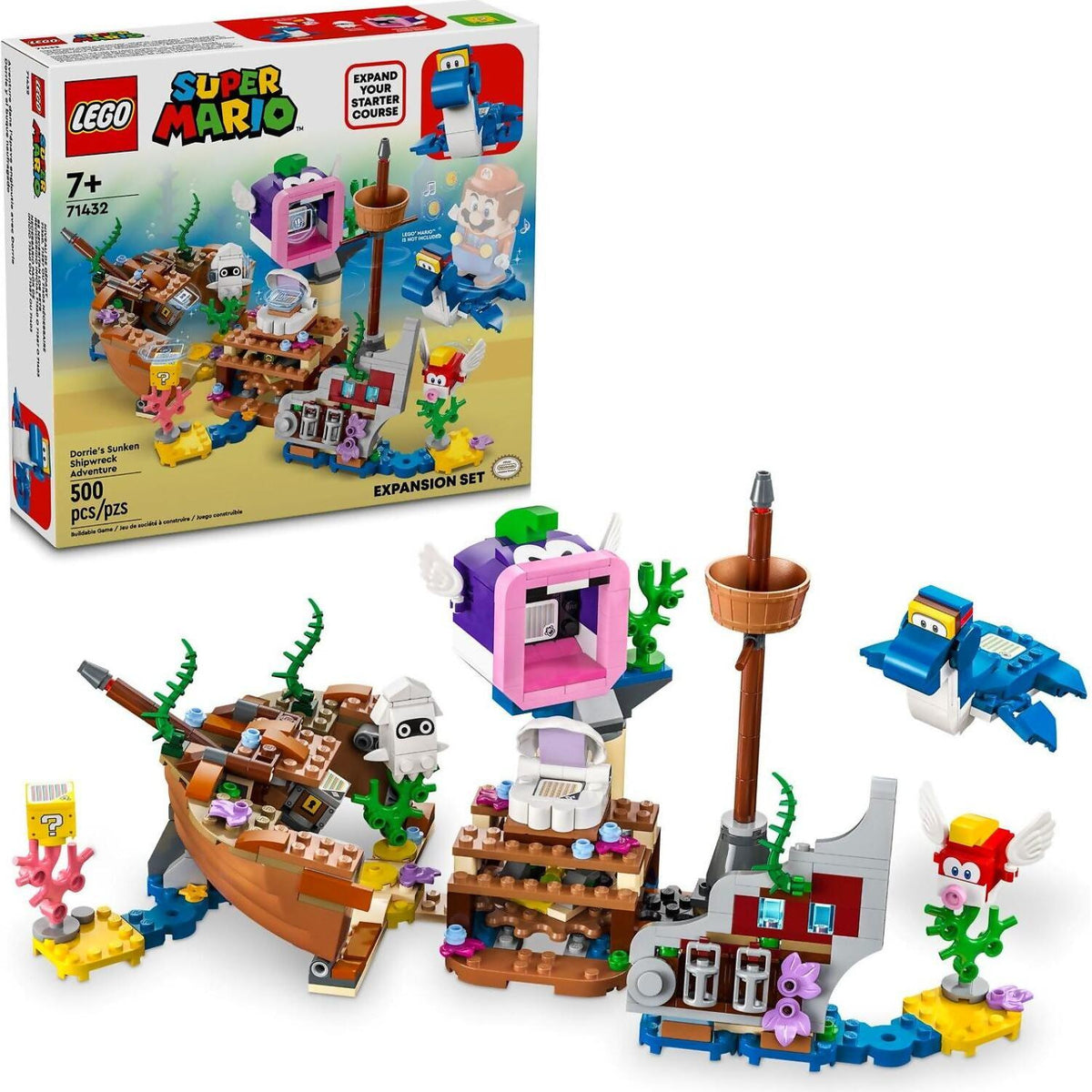 LEGO® 71432 Dorrie's Sunken Shipwreck Adventure Expansion Set - Super Mario™