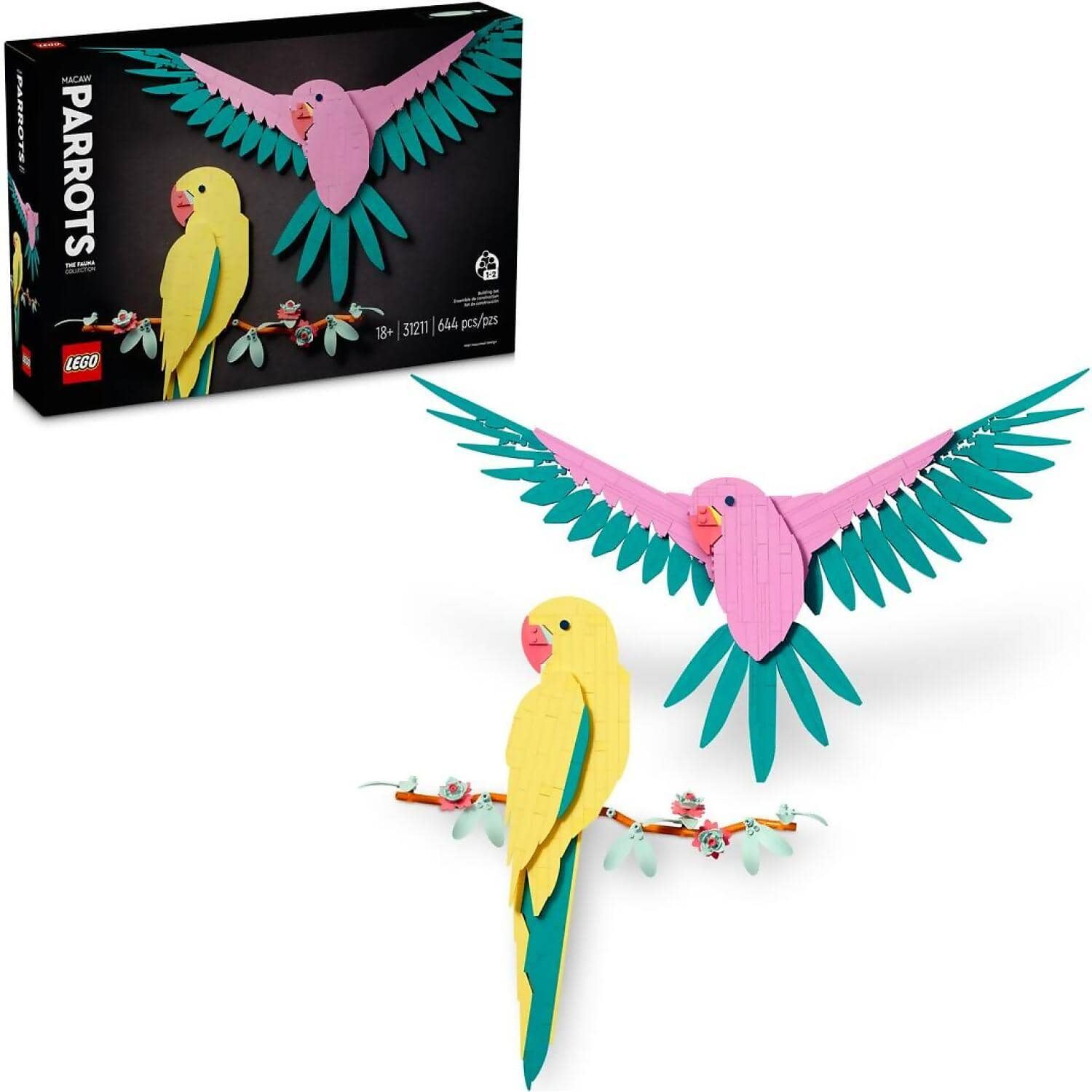 LEGO® 31211 The Fauna Collection Macaw Parrots - Art