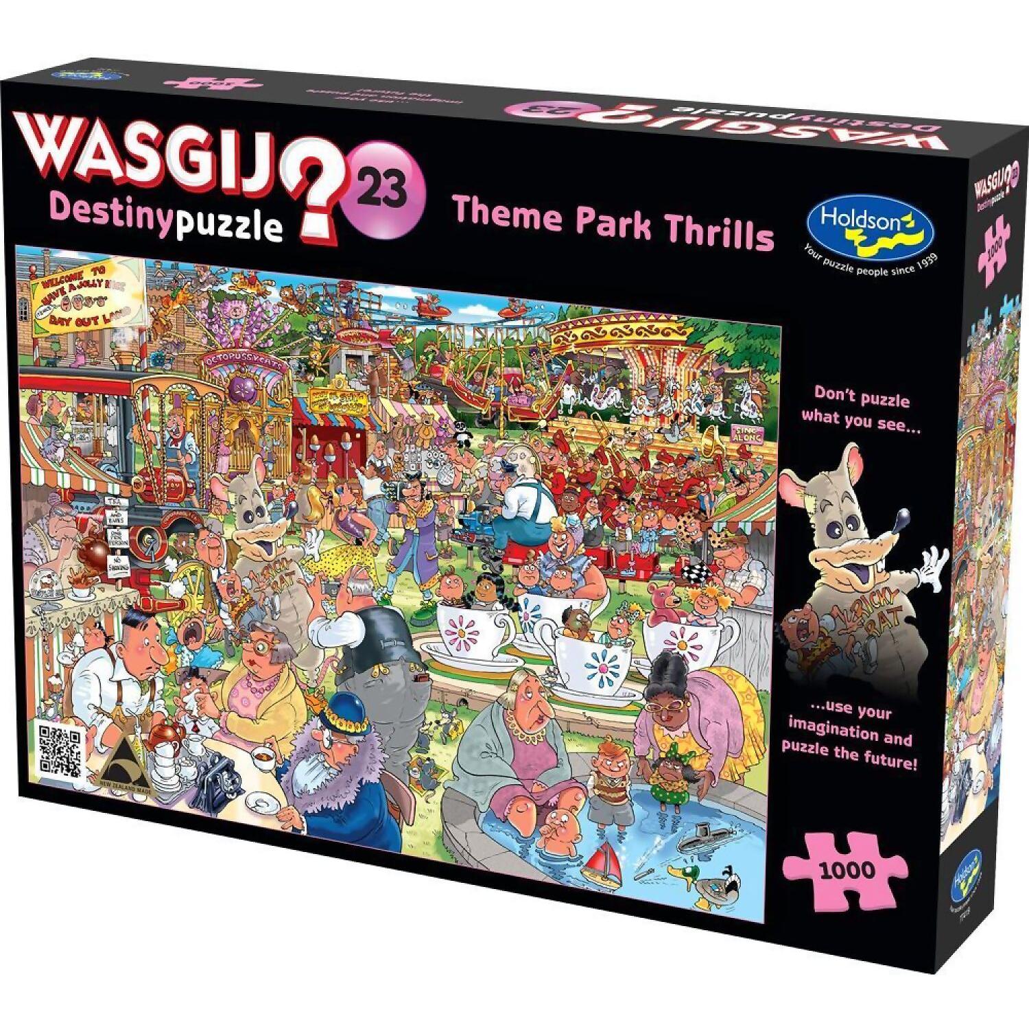 Wasgij? - Destiny 23 -Theme Park Thrills - Holdson Jigsaw Puzzle 1000 Pieces