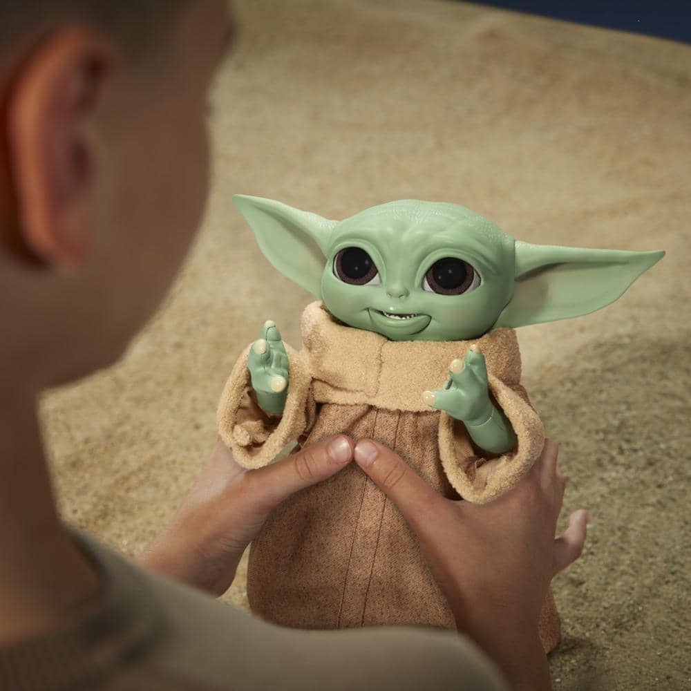 Star Wars - Galactic Snackin Grogu 9.25-inch-tall Animatronic Toy Over 40 Sound And Motion Combinations Ages 4 And Up Hasbro
