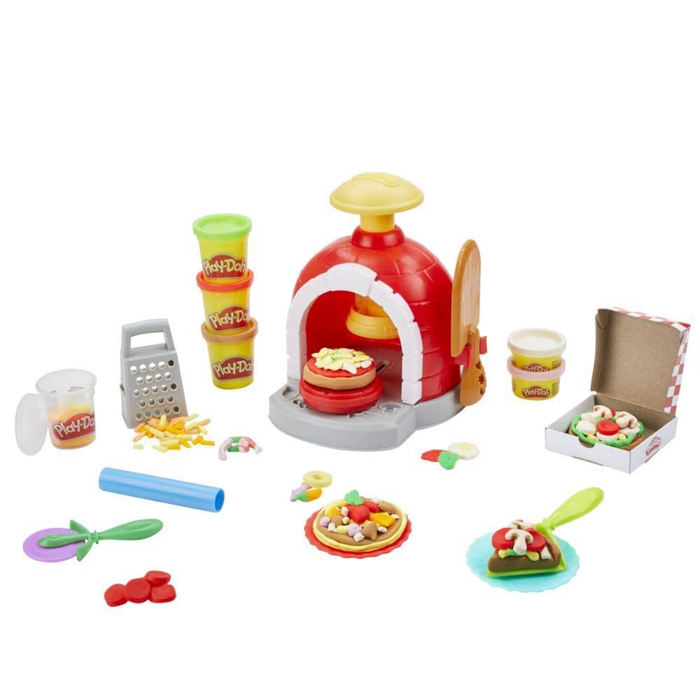Play-Doh - Kitchen Creations Pizza Oven Playset With 6 Cans Of Modeling Compound And 8 Accessories Hasbro
