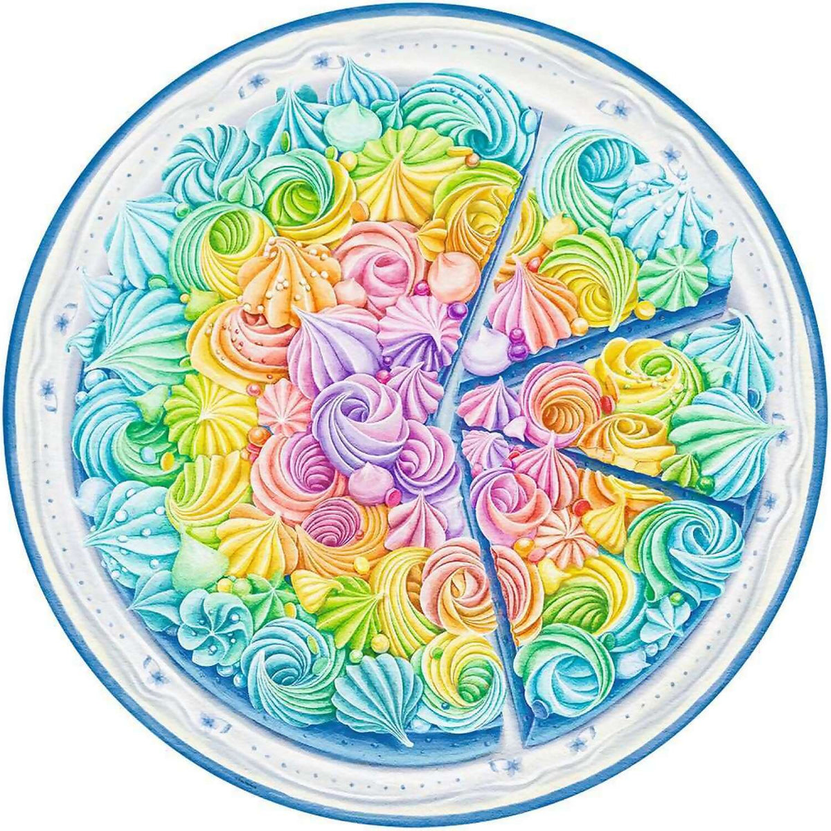 Ravensburger - Circle Of Colors Rainbow Cake Jigsaw Puzzle 500 Pieces