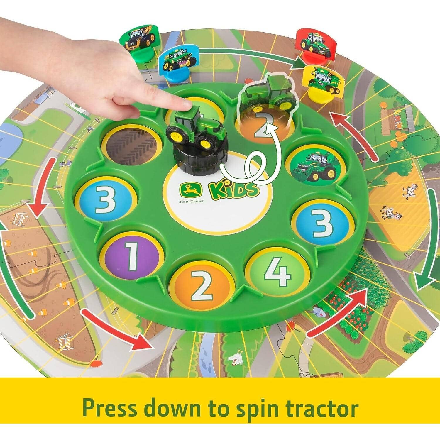 John Deere - Kids - Go Johnny Go - Kid s Board Game -tomy