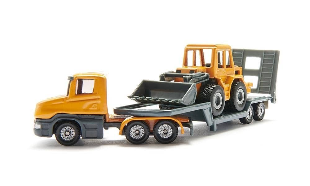 Siku - Low Loader With Front Loader Transport Load-up