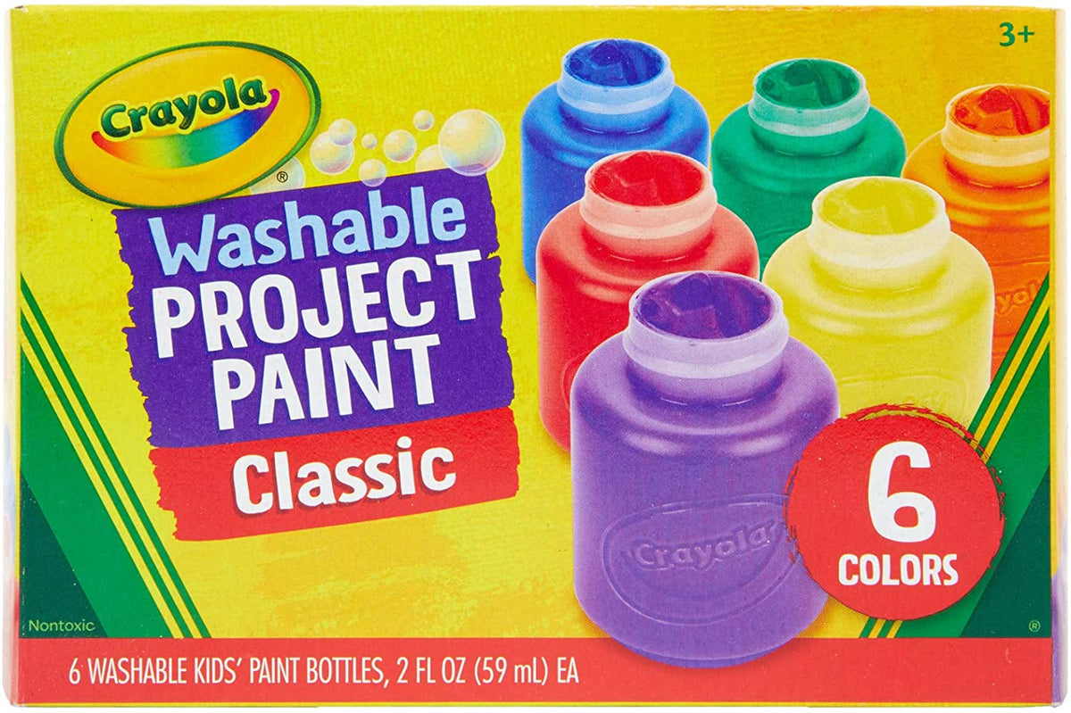 Crayola - Washable Kids Paint 6 Pack Classic Colours