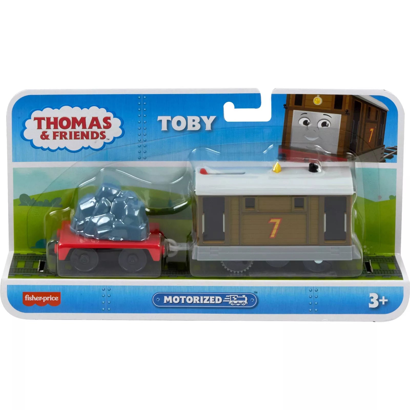 Fisher-Price - Thomas & Friends Toby Motorized Train Engine With Cargo - Mattel
