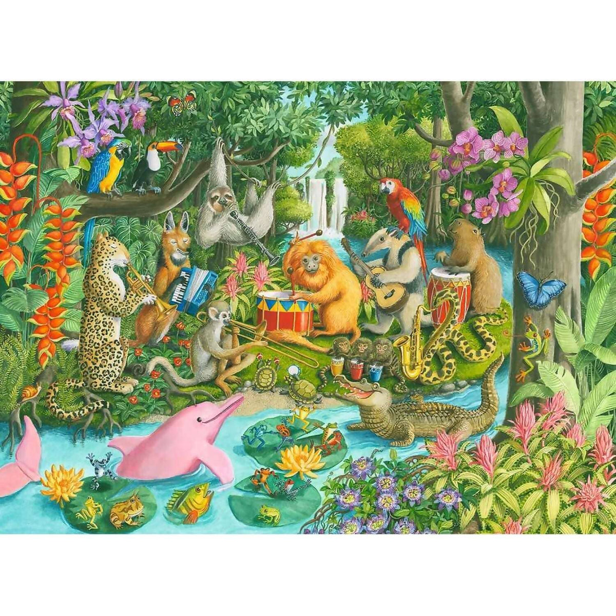 Ravensburger - Rainforest River Band Jigsaw Puzzle XXL 100 Pieces
