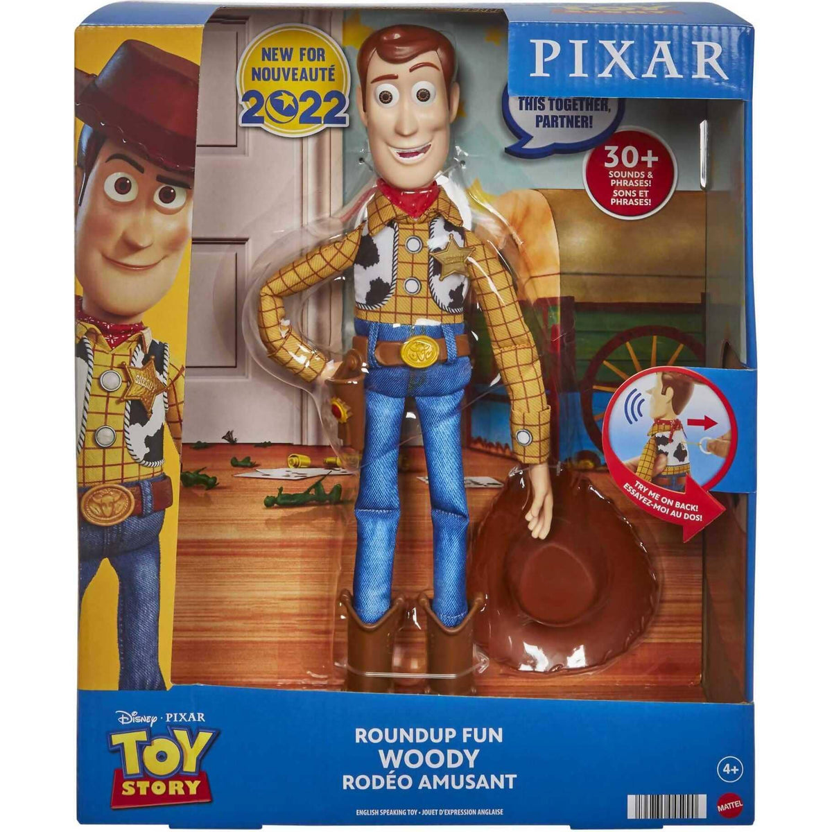Disney Pixar - Toy Story - Woody Talking Toy 20 Phrases Of Roundup Fun - Mattel