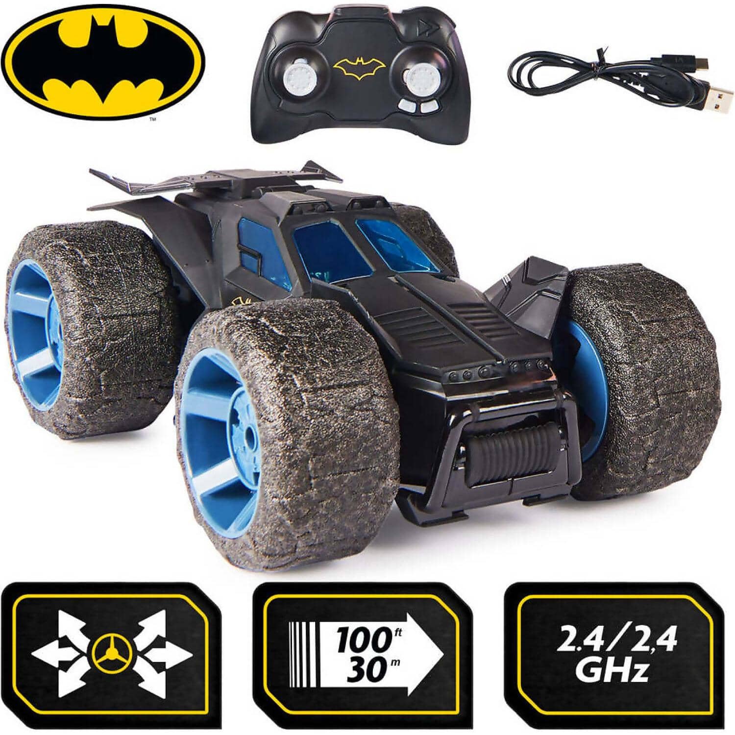 DC - Remote Control Batman Stunt Force Batmobile