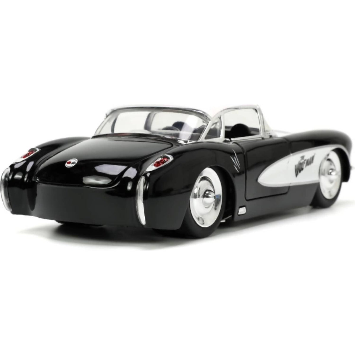 JADA TOYS - UNIVERSAL MONSTERS 1959 CHEVROLET CORVETTE WITH WOLFMAN 1:24 SCALE DIECAST VEHICLE & FIGURE SET