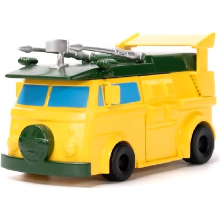TMNT JADA TOYS - TEENAGE MUTANT NINJA TURTLES NANOSCENE TURTLE LAIR WITH 4 FIGURES SCALE DIECAST SET