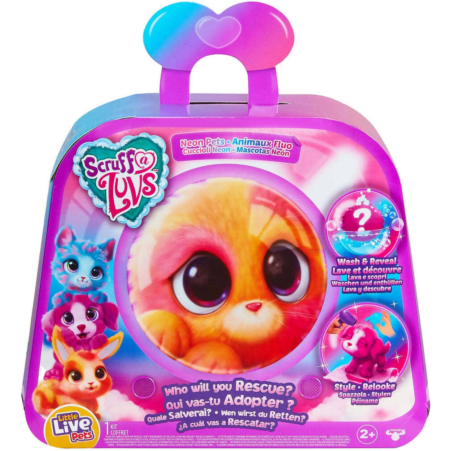 Little Live Pets - Scruff a Luvs Neon Pets - Puppy or Kitty or Bunny