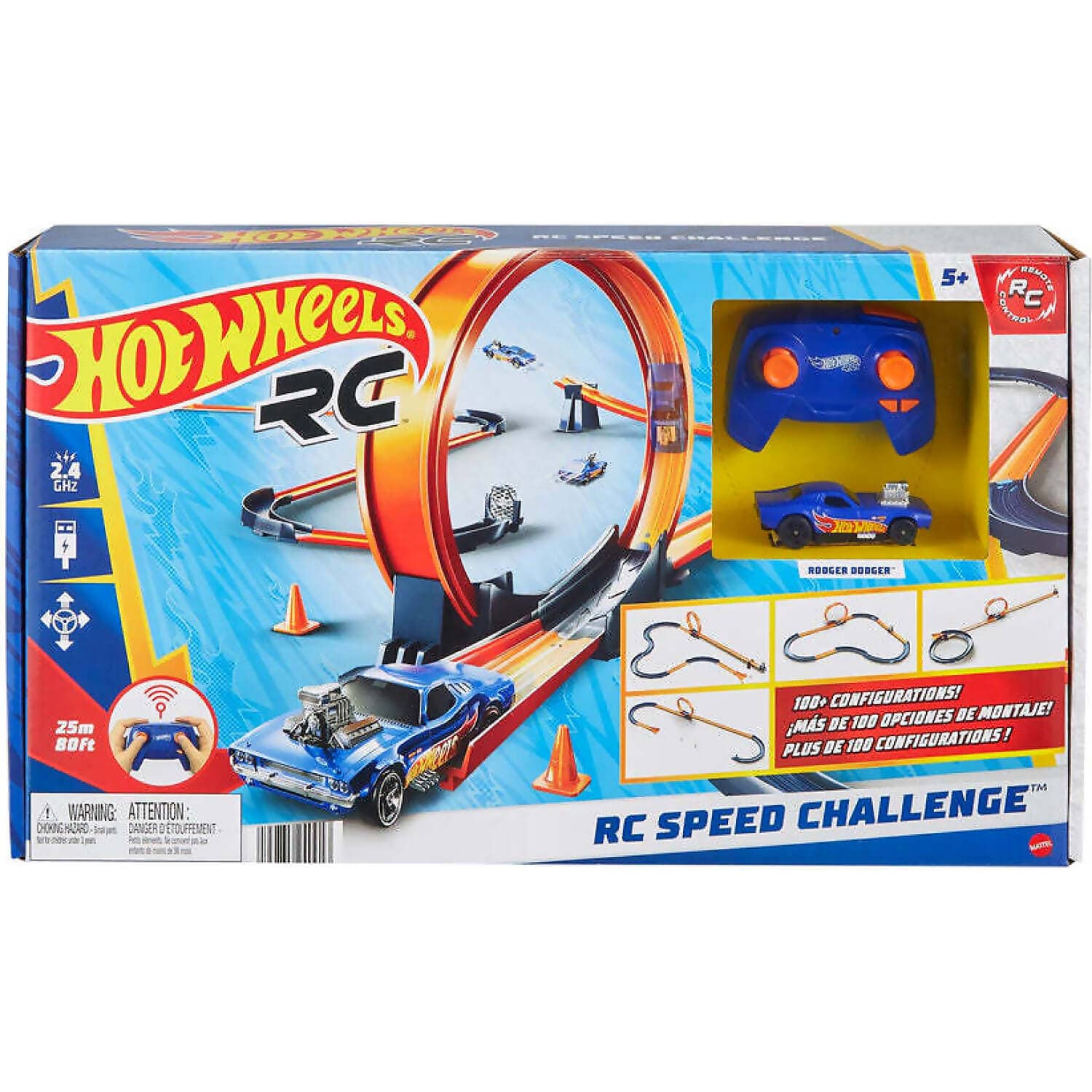 Hot Wheels - 1:64 Remote Control Speed Challenge Track Set - Mattel