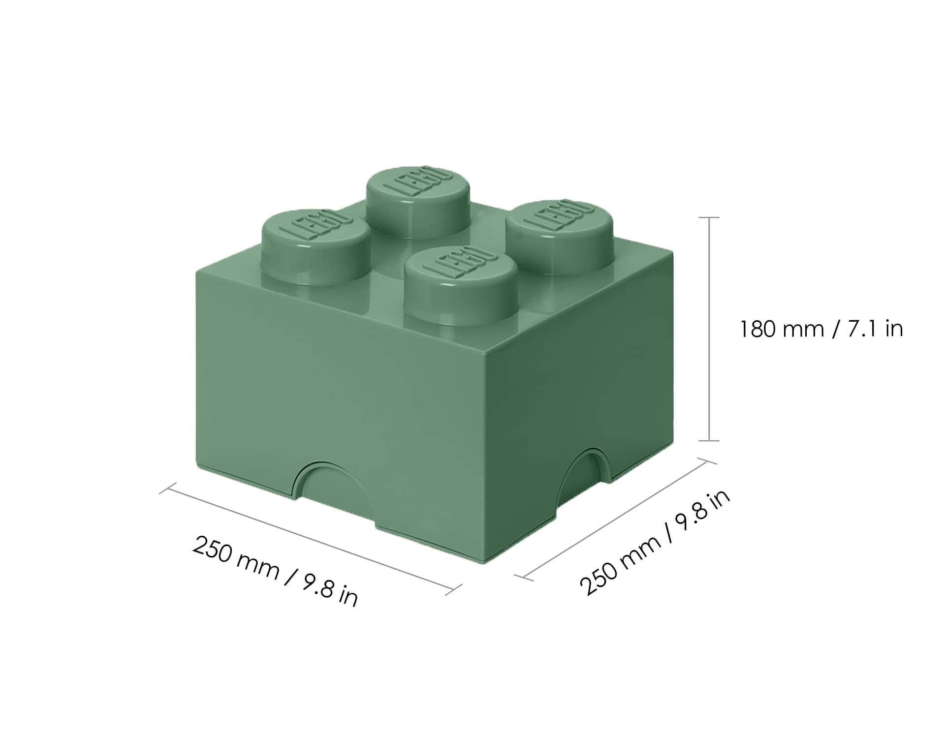 LEGO® Storage Brick 4 Sage Green - Room Copenhagen