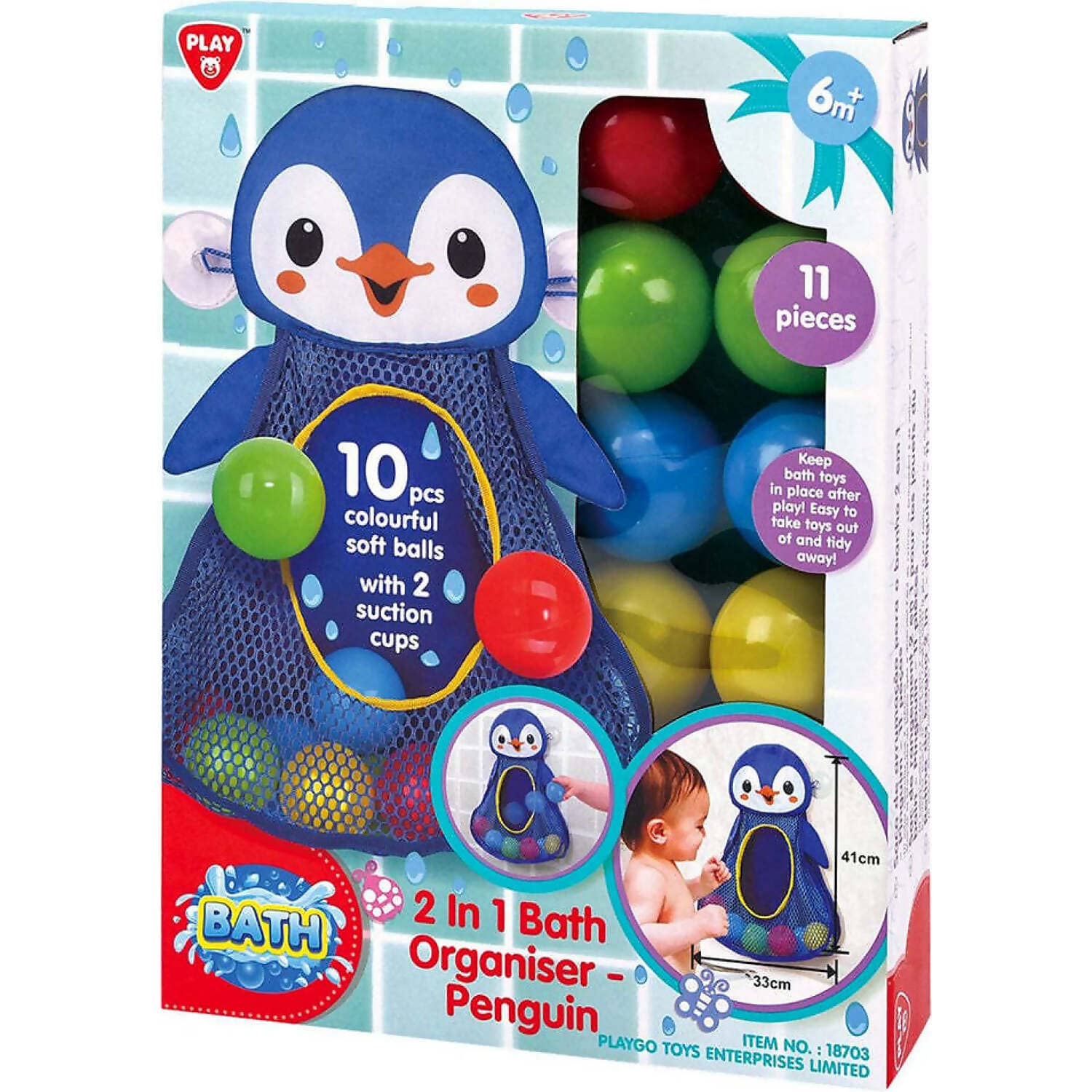Playgo Toys Ent. Ltd - Bath Organiser Penguin
