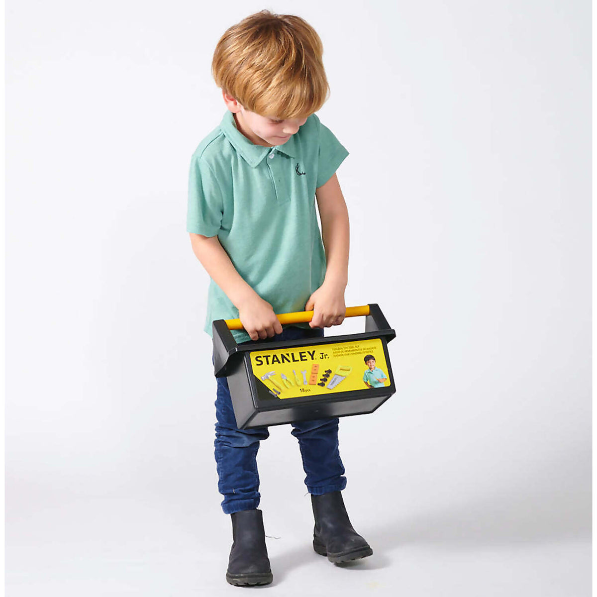 Stanley Jr. - 18 Piece Pretend Play Open Toolbox Set Toy