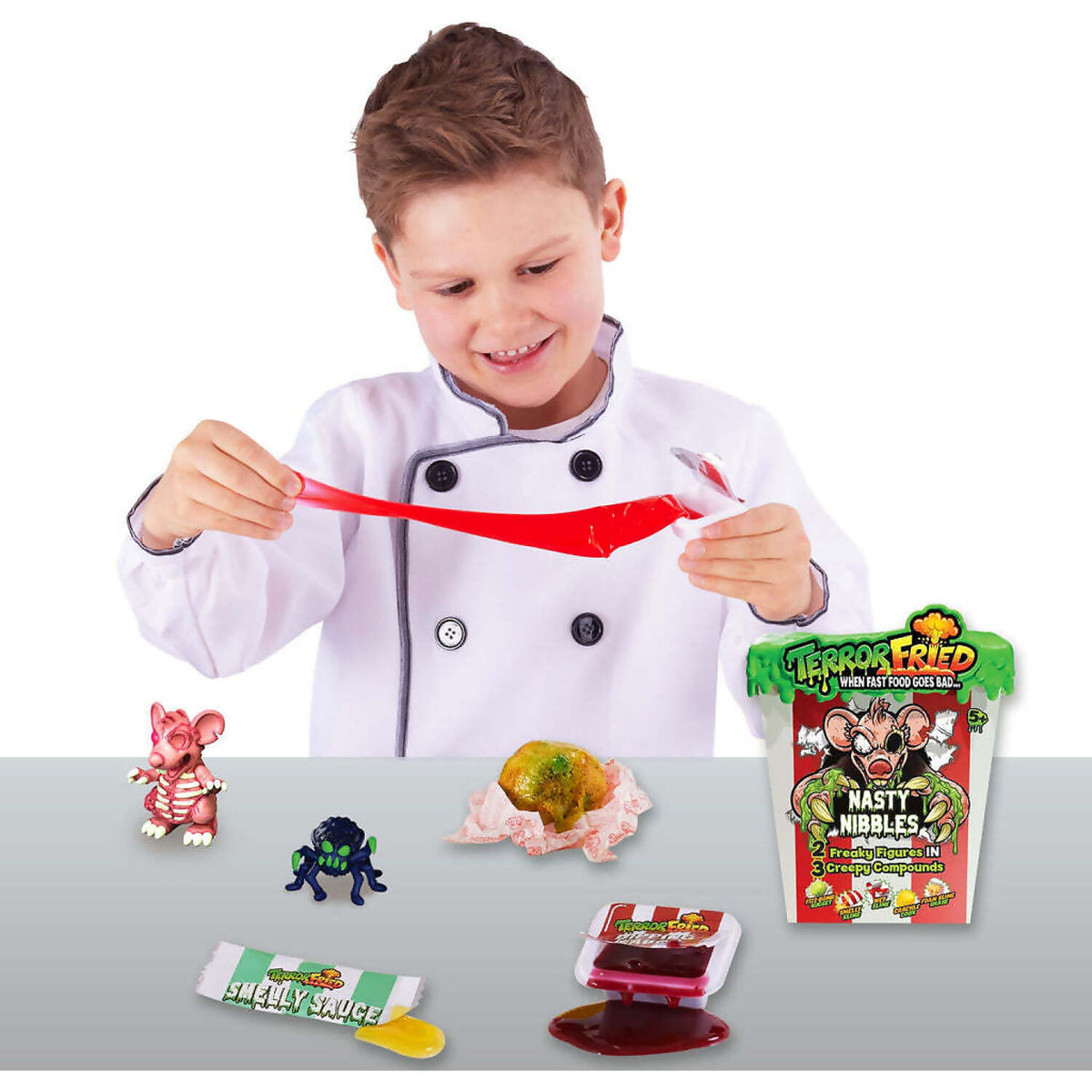 Terror Fried – Nasty Nibbles Surprise Collectible Pack (2 Figures + Slime)