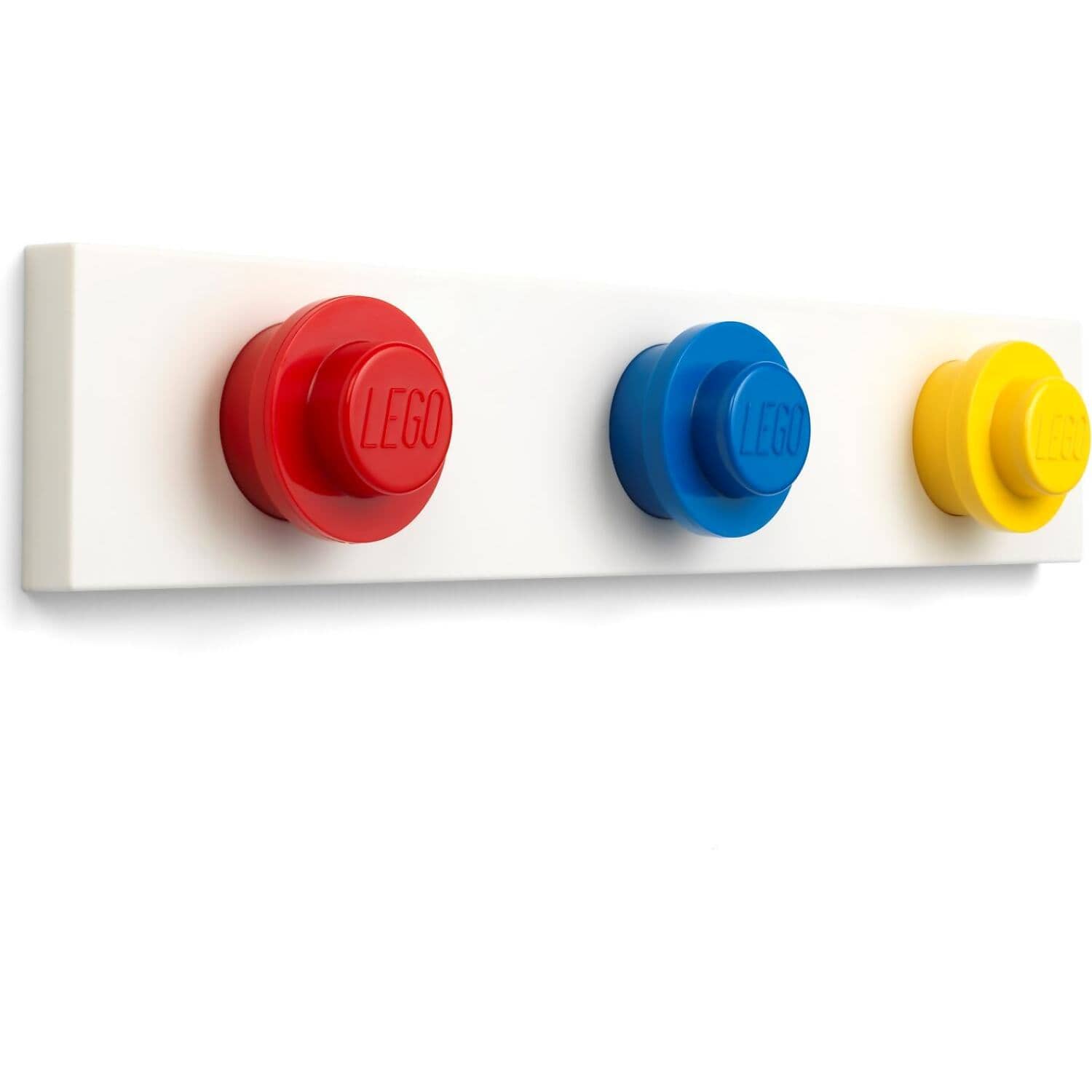 LEGO® Wall Hanger Rack Red / Bright Blue and Yellow - Room Copenhagen