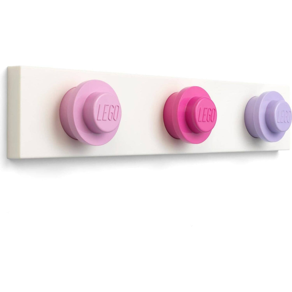 LEGO® Wall Hanger Rack Light Pink / Dark Pink and Light Purple - Room Copenhagen