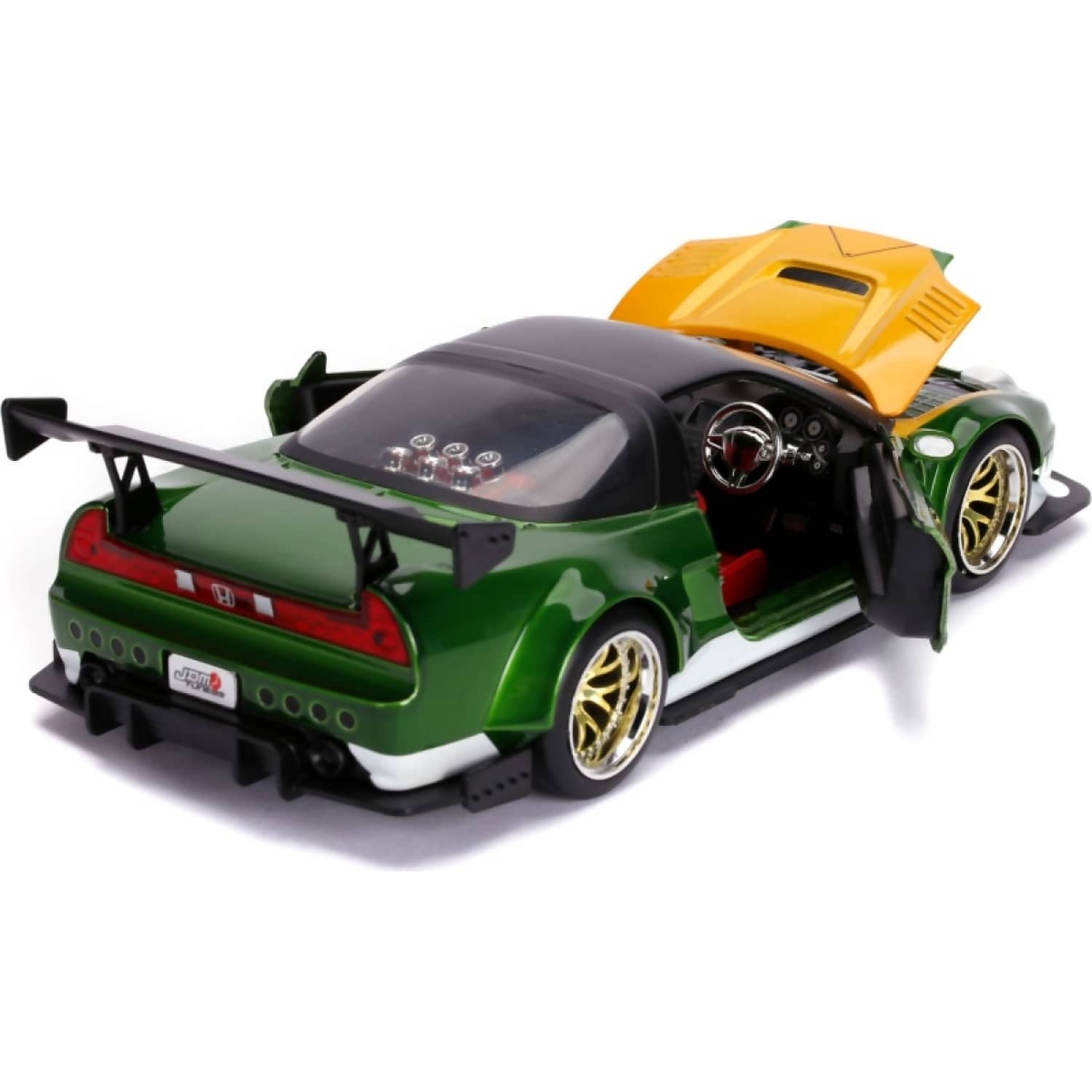 JADA TOYS - POWER RANGERS 2002 HONDA NSX TYPE-R JAPAN SPEC WITH GREEN RANGER 1:24 SCALE SCALE DIECAST VEHICLE & FIGURE SET