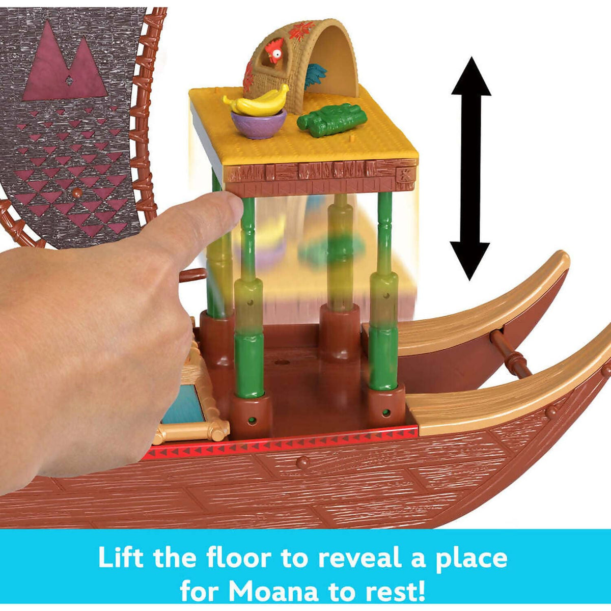 Disney - Moana 2 - Moana's Adventure Canoe Playset - Mattel